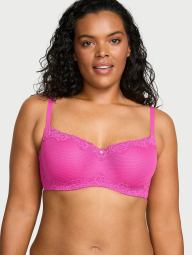 Бюстгальтер-балконет Victoria's Secret з мереживом 1163088238 (Рожевий 34B)