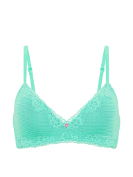 Бюстгальтер с кружевной отделкой Victoria's Secret 1163268615 (Бирюзовый 34C)