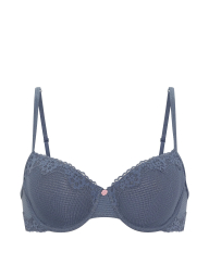 Бюстгальтер з мереживним оздобленням Victoria's Secret 1163275439 (Синій 38C)