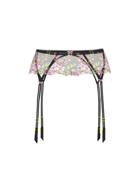 Пояс для чулок Victoria's Secret с вышивкой 1160387079 (Черный XS/S)