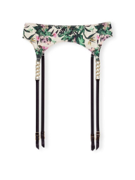 Комплект Victoria's Secret пояс для чулок с принтом и трусики тонг 1159856125 (Разные цвета XS)