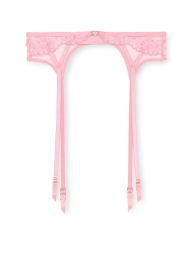 Мереживний пояс для панчіх Victoria's Secret з вишивкою 1159860816 (Рожевий XS/S)