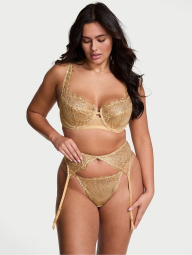 Пояс для чулок Victoria's Secret с вышивкой 1159864132 (Золотистый XS/S)