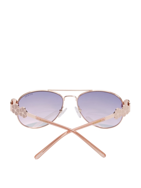 Сонцезахисні окуляри-авіатори з квітковим візерунком Guess 1159804350 (Золотистий, One size)