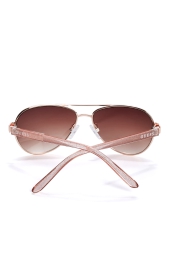 Блестящие детские солнцезащитные очки-авиаторы Guess 1159804346 (Золотистый, One Size)