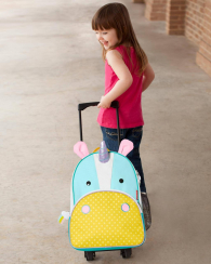 Голубой с желтым детский маленький чемодан Skip Hop art601029