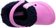 Розовые детские Crocs клоги с мехом art280590 (размер 17)