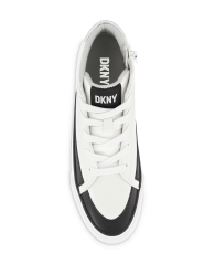 Детские высокие кроссовки DKNY из экокожи (1 US) 21 см Белый 1159825632