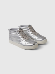Детские высокие кроссовки GAP из экокожи 33 (3 US) 22 см Серебристый 1159836058