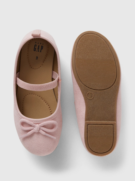 Детские балетки GAP с бантиком 26 (9 US) 16 см Розовый 1159837358