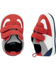 Красные на липучках детские кроссовки пинетки Carters art362168 (размер EUR 16)