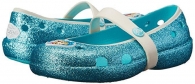 Голубые с блестками и принтом Frozen детские Crocs art159337 (размер eur 22-23)