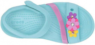 Детские сандалии Crocs для девочки art695894 (Голубой, размер 19 - 20)