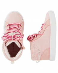 Розовые детские хайтопы OshKosh art351848 ботинки (стелька 17 см)