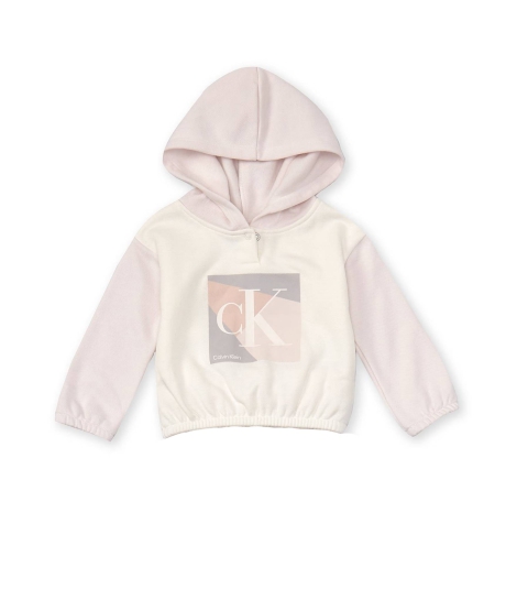 Детский костюм на флисе Calvin Klein худи и джоггеры 1159819807 (Розовый 18M)