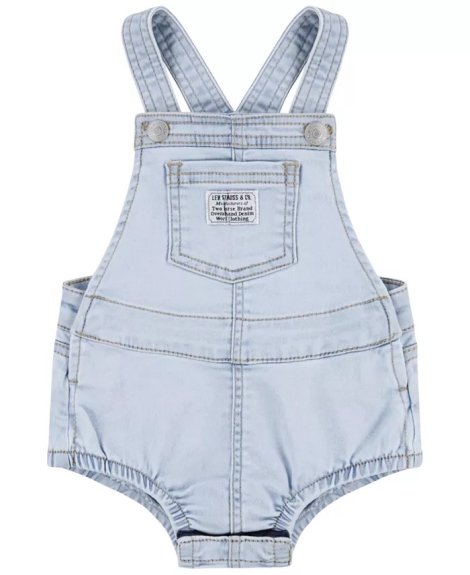Дитячий джинсовий комбінезон Levi's 1159828264 (Блакитний 3M)