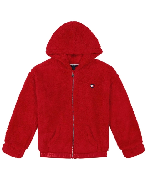 Дитяча хутряна куртка Tommy Hilfiger жіноча толстовка 1159829588 (Червоний 24M)