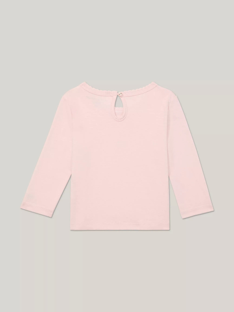 Детский лонгслив Tommy Hilfiger 1159836608 (Розовый 12M)