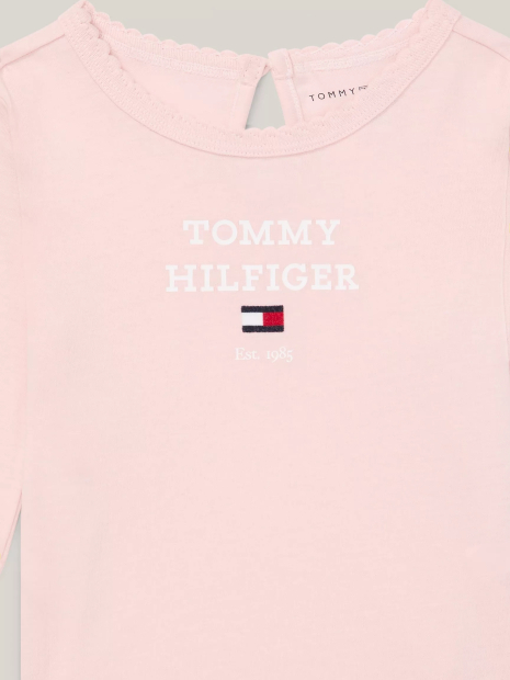 Детский лонгслив Tommy Hilfiger 1159836608 (Розовый 12M)