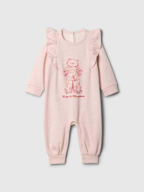 Детский комбинезон GAP флис 1159836851 (Розовый 0-3M)