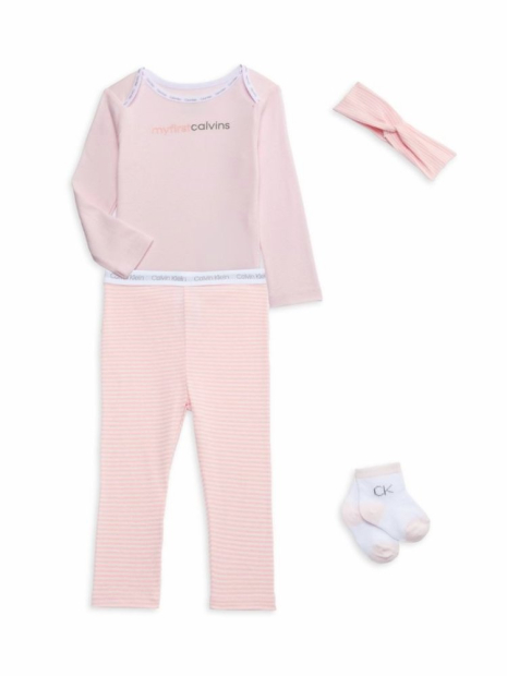 Детский комплект Calvin Klein с логотипом 1159837689 (Розовый 18M) на рост 76-81 см