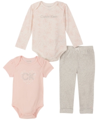 Детский комплект Calvin Klein боди и штаны 1159805401 (Розовый, 18M)