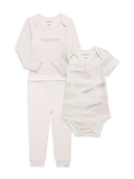 Детский комплект Calvin Klein боди и штаны 1159809320 (Розовый, 3-6M)