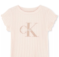 Детский костюм Calvin Klein футболка и шорты 1159815376 (Коричневый/Розовый 12M)