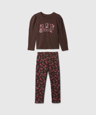 Дитячий комплект GAP лонгслів та лосини 1159834900 (Коричневий 6-12M)
