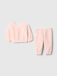 Детский комплект из шерпы GAP свитшот и штаны 1159836613 (Розовый 0-3M)