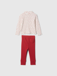 Комплект для малышей GAP лонгслив и мягкие штаны 1159836190 (Красный 12-18M)