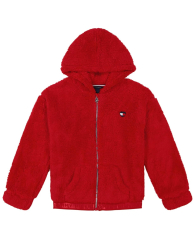 Дитяча хутряна куртка Tommy Hilfiger жіноча толстовка 1159837374 (Червоний L)