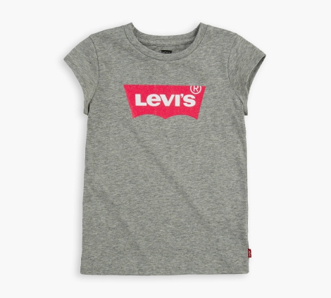 Детская футболка Levi's с рисунком 1159803275 (Серый, 116-122)