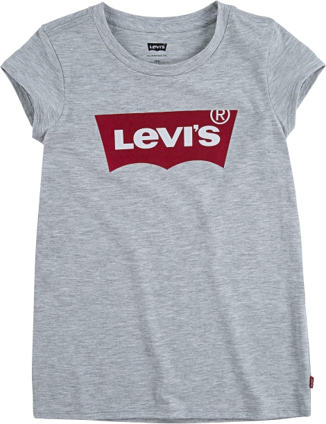 Детская футболка Levi's с рисунком 1159807202 (Серый, 140-155)