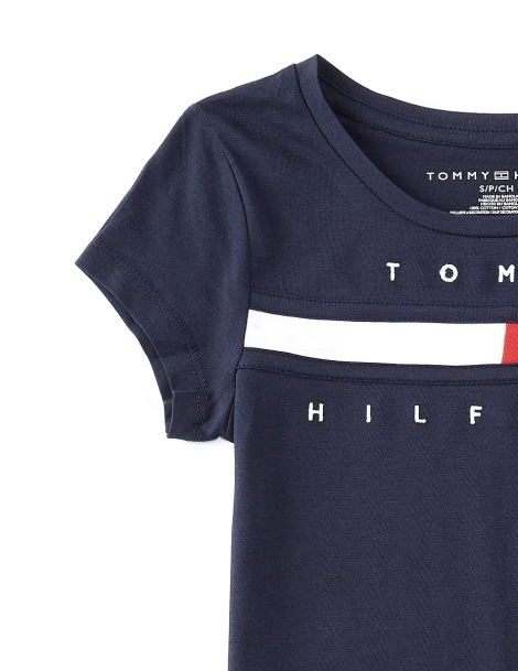 Дитячі футболки Tommy Hilfiger 1159816724  (Білий/синій 7)