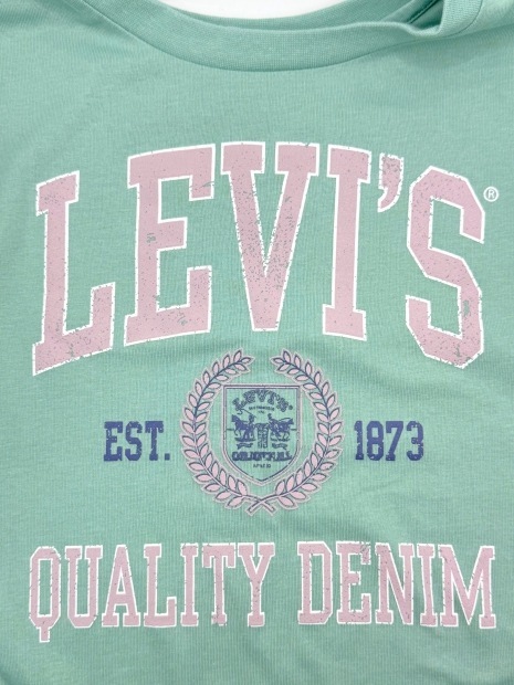 Детская футболка Levi's с рисунком 1159818212 (Бирюзовый 155-159)