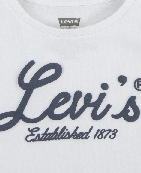 Детская футболка Levi's с логотипом 1159822284 (Белый 110-116)