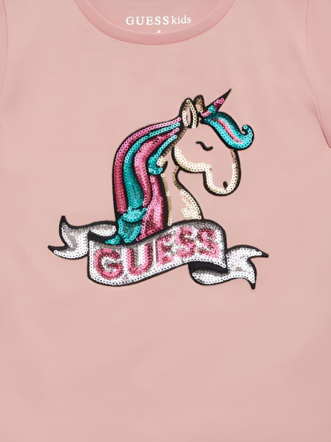 Дитяча футболка Guess 1159835486 (Рожевий 5)