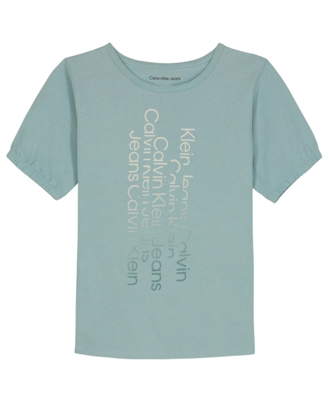 Дитяча футболка Calvin Klein з логотипом 1159836345 (Бірюзовий S)