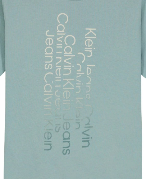 Дитяча футболка Calvin Klein з логотипом 1159836345 (Бірюзовий S)