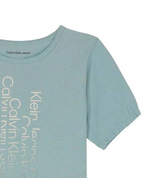 Дитяча футболка Calvin Klein з логотипом 1159836345 (Бірюзовий S)