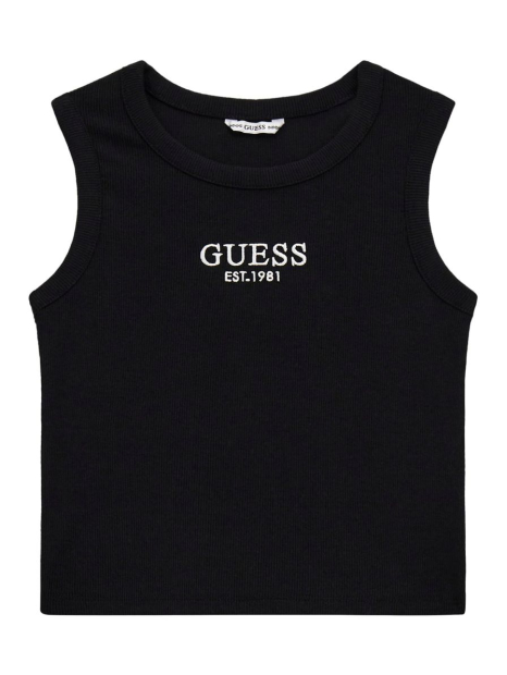 Дитячий топ Guess в рубчик 1159837216 (Чорний 16)