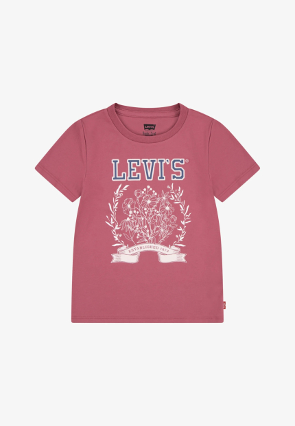 Дитяча футболка Levi's з принтом 1159837448 (Рожевий 2T)
