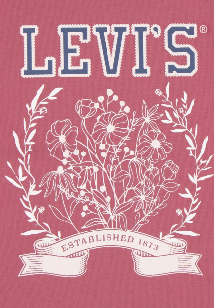 Дитяча футболка Levi's з принтом 1159837448 (Рожевий 2T)