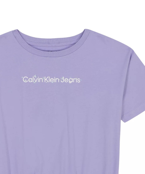 Дитяча футболка Calvin Klein Jeans з логотипом 1159837462 (Бузковий S)