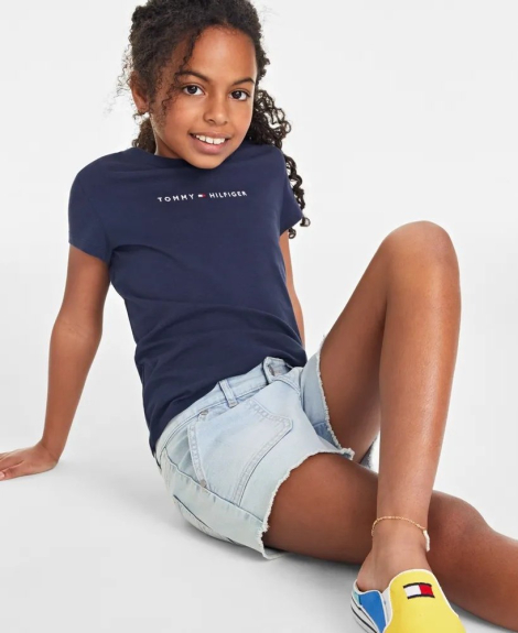 Детская футболка Tommy Hilfiger с логотипом 1159837581 (Синий 3T)