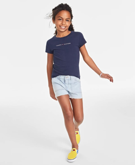 Детская футболка Tommy Hilfiger с логотипом 1159837581 (Синий 3T)
