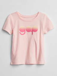Детская футболка GAP с логотипом 1159760180 (Розовый, 91-99)
