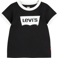 Детская футболка Levi's с логотипом 1159811753 (Черный/Белый, 140-155)