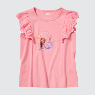 Футболка Uniqlo с принтом MAGIC FOR ALL 1159835830 (Розовый 7-8)